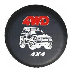 4WD 4x4 Logo Spare Tire Cover - 16""