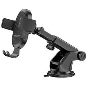 Universal vacuum phone stand BOROFONE BH39 with long arm - Black - view 7