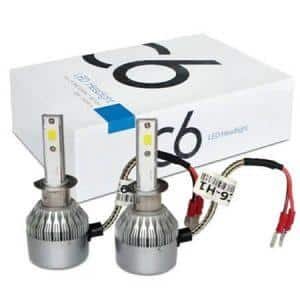 LED крушки за фарове C6 H1 5500K