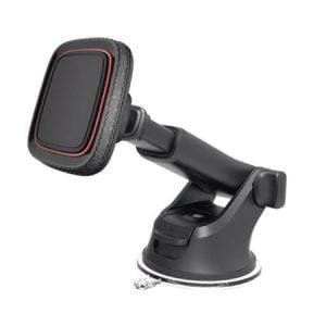 Magnetic phone stand with movable arm - Black