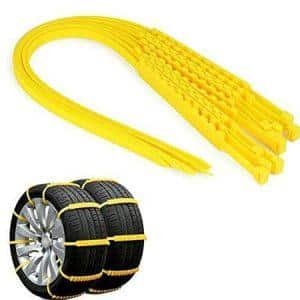 Universal PVC snow chains - from 14'' to 17'' - Yellow