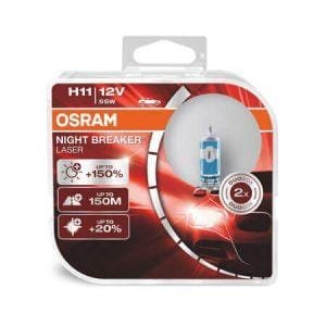 Комплект халогенни крушки OSRAM NIGHT BREAKER LASER +150% H11 55W 12V
