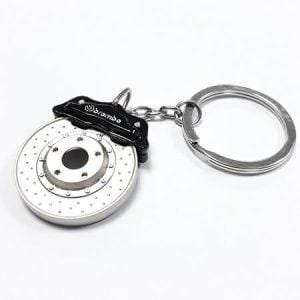Brake Disc Keychain - Chrome