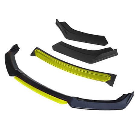 Universal front bumper lip spoiler - Yellow