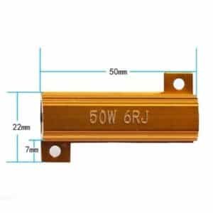 Load resistor set 50W for HB4-9005 / HB3-9006 (9-16V) - view 2