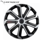 Set of wheel caps for Versaco EVO Black / Silver - 16""