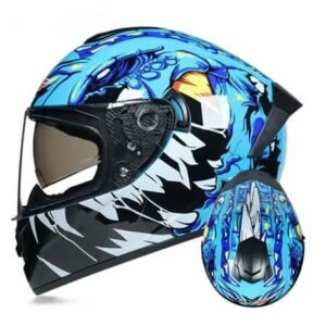 Speed Evolution track motorbike helmet, Blue - M size