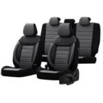 Универсална луксозна тапицерия за автомобил PREMIUM COMFORT LINE - Черно / Сива
