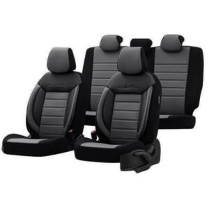 Универсална луксозна тапицерия за автомобил PREMIUM COMFORT LINE - Черно / Сива
