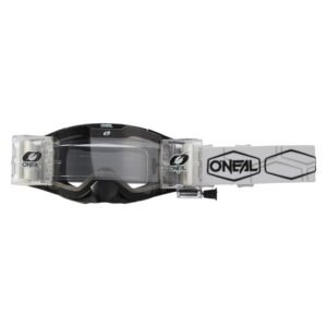 Motocross Goggles O'Neal B-30 Roll Off HEXX V.22 Black/White - Clear