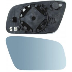 Right convex blue mirror glass with heating for Audi A3 8L1 2000-05.2003