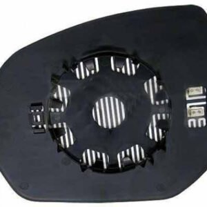 Right convex blue glass for heated mirror for Citroen C4 Picasso 09.2006-01.2013