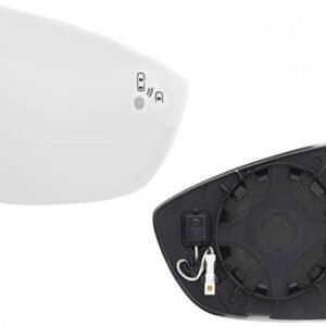 Right convex mirror glass with heating for Ford Focus after 07.2018