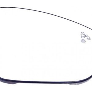 Right convex mirror glass with heating for Peugeot 508 11.2010-02.2018