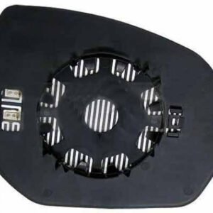 Left aspherical blue mirror glass with heating for Citroen C4 Picasso 09.2006-01.2013