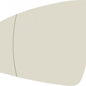 Left aspherical mirror glass with heating for Volkswagen Tiguan after 01.2016