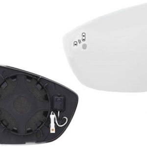 Left convex mirror glass with heating for Ford Focus after 07.2018
