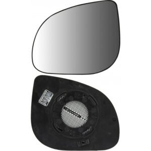Left convex mirror glass with heating for Hyundai i20 08.2008-11.2014