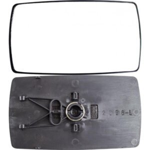 Left flat mirror glass without heating for Ford Escort 07.1990-01.1995