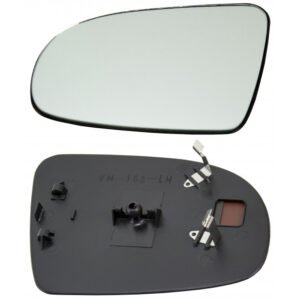Left flat mirror glass without heating for Opel Corsa B 03.1993-12.2002