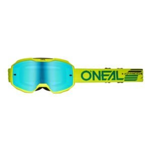 Motocross Goggles O'Neal B-10 Solid Neon Yellow / Radium Blue