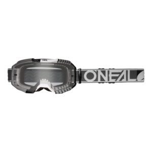 Motocross Goggles O'Neal B-10 Duplex Grey/White/Black - Clear V.24