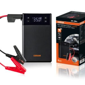 External battery OSRAM BATTERY jumpstart 1000TI for starting the engine, with tire compressor, 12000mAh, 12V