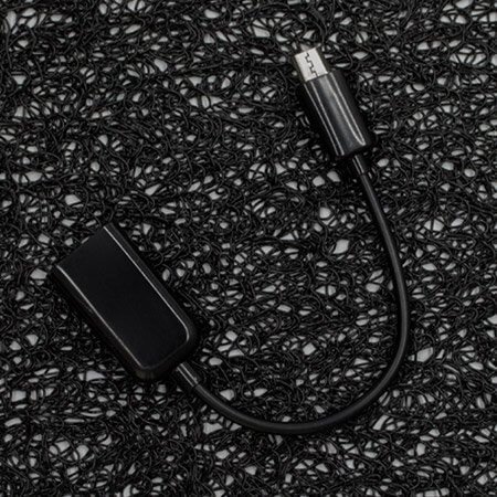 OTG Micro USB cable, 15 cm, Black
