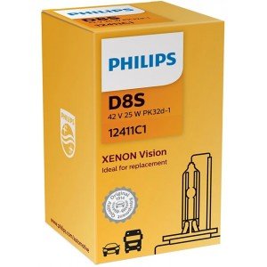Bulb PHILIPS VISION D8S 6200K 25W 42V Cardboard box - 1 piece