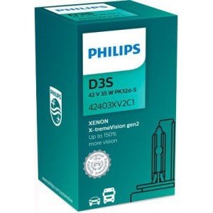 Bulb PHILIPS X-TREME VISION GEN2 D3S 4800K 35W 42V Carton box - 1 piece