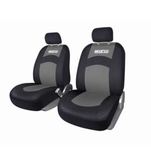 SPARCO SPS402RD Seat Cover Set - Gray / Black