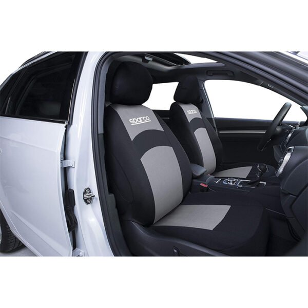 Комплект калъфи за седалки SPARCO SPS402RD - Сиво / Черни