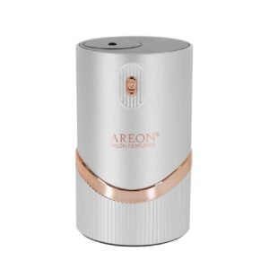 Арома дифузер Areon - Сив с лайсна цвят шампанско, 20ml, 2000mAh, 5W - за офис и автомобил