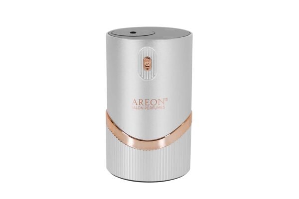 Арома дифузер Areon - Сив с лайсна цвят шампанско, 20ml, 2000mAh, 5W - за офис и автомобил