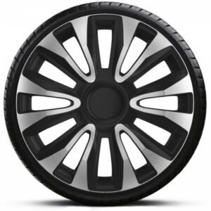 ARGO Avalon Carbon Wheel Center Cap Set - 13" Gray / Black
