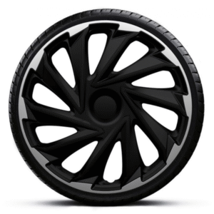 Wheel center caps set ARGO Misano - 14" Gray / Black