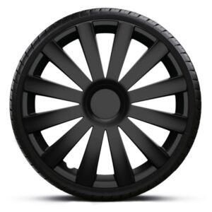 ARGO Spyder Wheel Center Cap Set - 14" Black