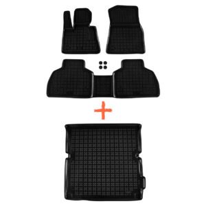 REZAW-PLAST mat set for the interior and trunk of the BMW X7 G07 (01.2018+) with 7 seats with the 3rd row down