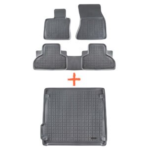 REZAW-PLAST set of floor mats for the interior and trunk of the BMW X5 F15 (11.2013-12.2018)