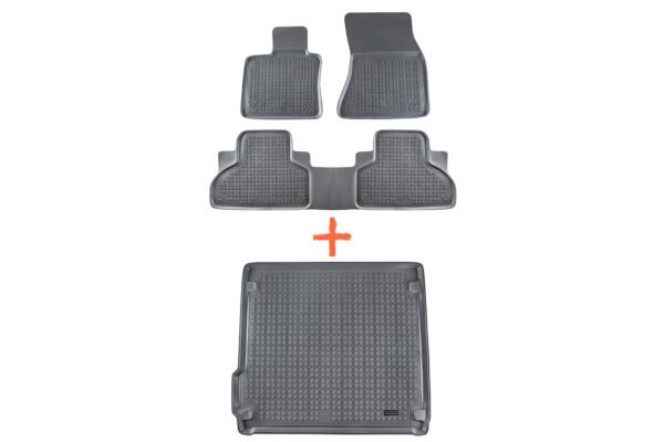 REZAW-PLAST set of floor mats for the interior and trunk of the BMW X5 F15 (11.2013-12.2018)