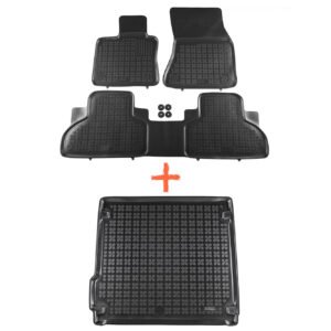 REZAW-PLAST set of floor mats for the interior and trunk of the BMW X5 F15 (11.2013-12.2018)