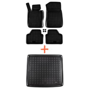 Set of REZAW-PLAST floor mats for the interior and trunk of the BMW X1 E84 (10.2009-06.2015)
