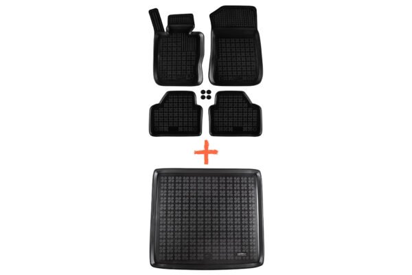 Set of REZAW-PLAST floor mats for the interior and trunk of the BMW X1 E84 (10.2009-06.2015)