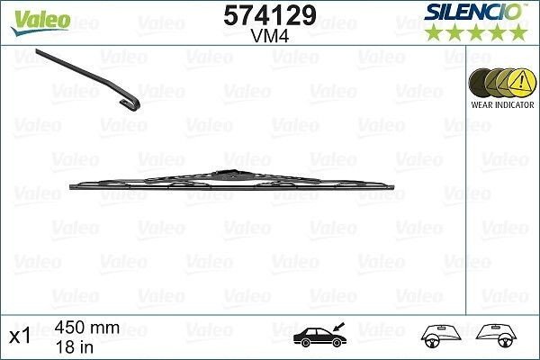 Wiper blade Valeo Silencio Performance 450mm - 1 piece