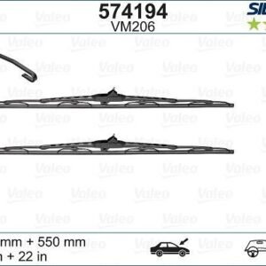 Wipers Valeo Silencio Performance Silencio Conventional 650mm - 2 pieces