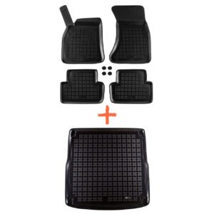REZAW-PLAST set of floor mats for the cabin and trunk of the Audi A4 B8 Combi (11.2008-12.2015)