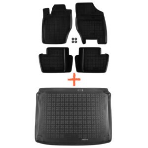 REZAW-PLAST mat set for the body and trunk of Citroen C4 (09.2004-06.2010) for the version with fire extinguisher