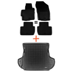 REZAW-PLAST set of floor mats for the interior and trunk of Citroen C-crosser (01.2007-12.2012)