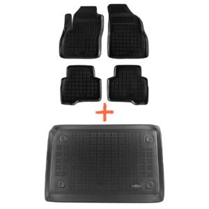 REZAW-PLAST mat set for the passenger compartment and trunk of Citroen Nemo (01.2007+)