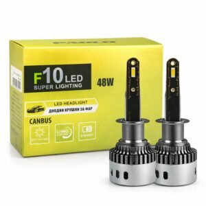LED крушки H1 48W 6000K - комплект 2 броя за фарове, халогени и допълнително осветление